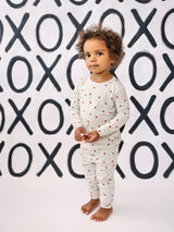 Pijama de bambú de 2 piezas Tiny Hearts