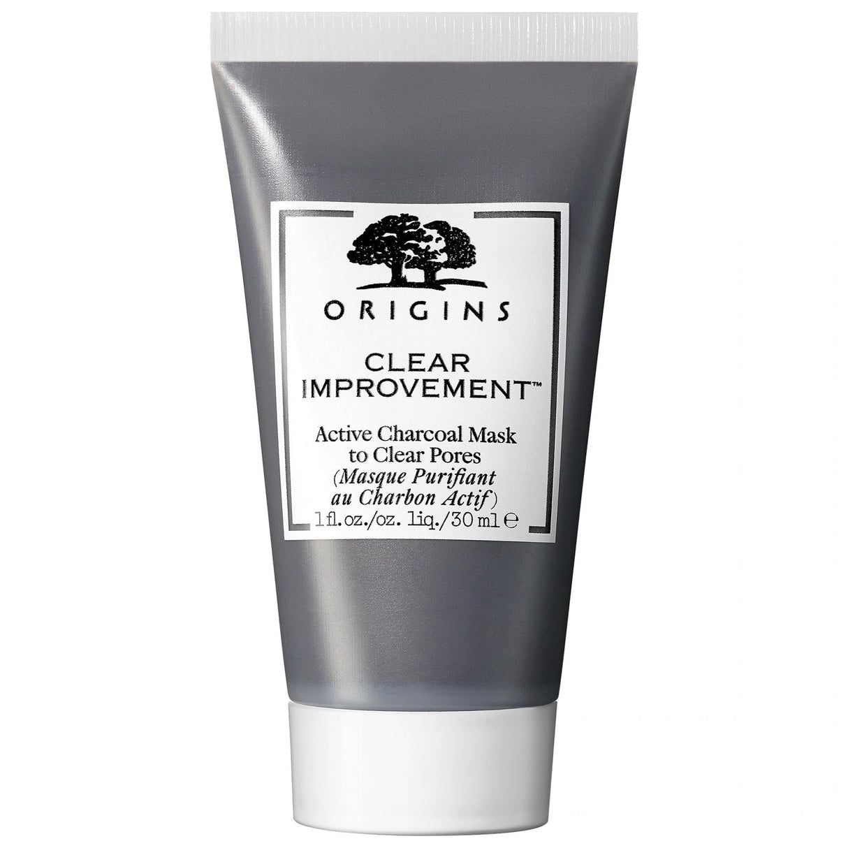 Origins Mini Clear Improvement Active Charcoal Mask: Deep Pore Cleansing, Detoxifying & Oil Control - For Blackheads & Acne Treatment