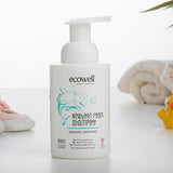 Ecowell Organic Baby Shampoo & Body Wash - Gentle, Fragrance-Free, Vegan & Cosmos Certified for Newborns