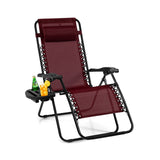 Outdoor Folding Zero Gravity Reclining Lounge Chair