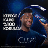 Clear Men Vinicius Junior Ultra Hydro Boost Shampoo - Anti-Dandruff, Moisturizing Shampoo for Men with Cedar Wood & Eucalyptus