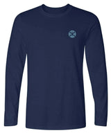 Camiseta de hombre (liquidación) - Hooey Flag Fill (azul marino jaspeado)