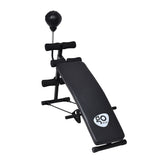 Banco de abdominales curvo ajustable para fitness