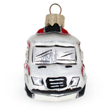 Emergency Vehicle Ambulance Car Mini Glass Christmas Ornament