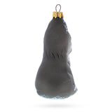 Gray Wolf Glass Christmas Ornament