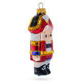 Classic and Whimsical Nutcracker Glass Christmas Ornament