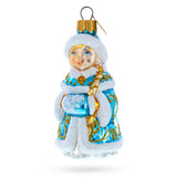 Snigurochka Snow Maiden Glass Christmas Ornament