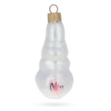 Bunny with Cabbage Glass Christmas Ornament