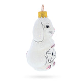 Whimsical Bunny Messenger with Envelope Glass Ornaments