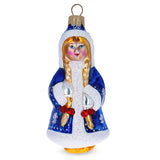 Snow Maiden Snigurochka Glass Christmas Ornament