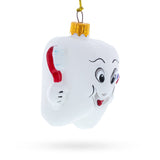 Smiling Tooth with Toothbrush and Toothpaste Dental Glass Christmas Ornament