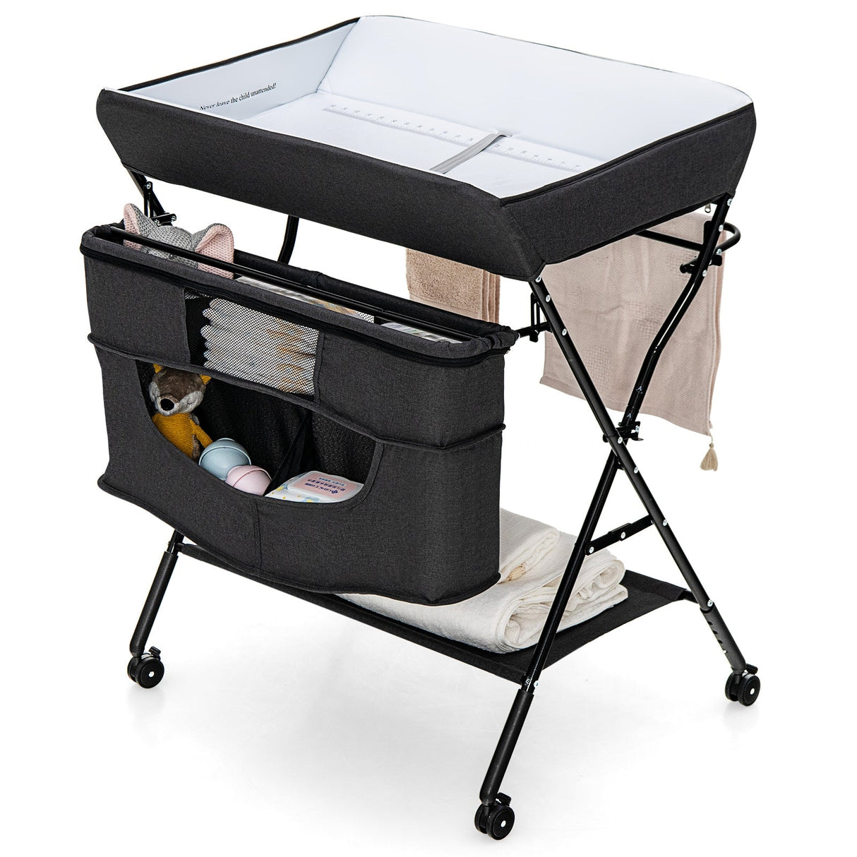 Organizador portátil de altura ajustable para bebés con