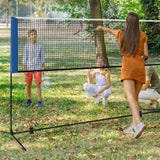 Soporte de red de bádminton ajustable de 10/14 pies con bolsa de transporte portátil