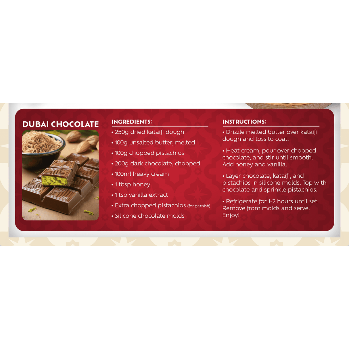 OZKA Dried & Chopped Kataifi Shredded Fillo Dough,Ingredient for The Viral Dubai Pistachio Chocolate Bar, Kunafa, Knafeh, Katifi, 200g(7oz),