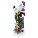 Santa Reading the Christmas Gifts List Figurine 11.5 Inches