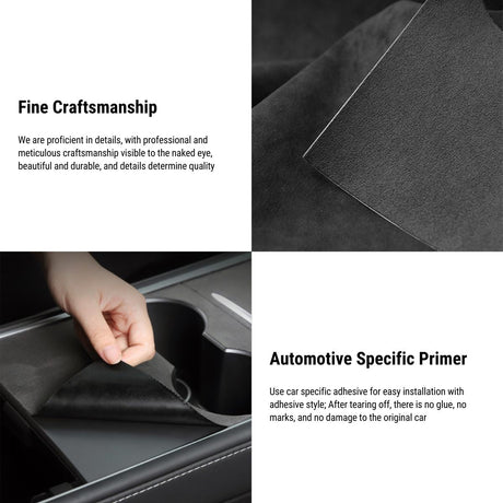 Alcantara Center Console Wrap for Tesla Model 3 Highland / Y