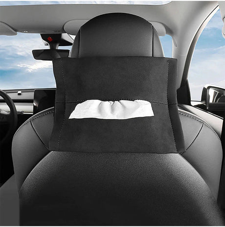 Alcantara Hidden Tissue Box for Tesla Model 3 & Model Y