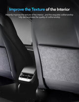Alcantara Seat Back Protector for Model 3 Highland/Y Juniper | 2-Pack | Premium Comfort
