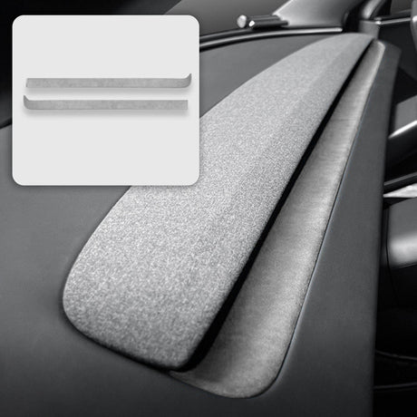 Alcantara Spliced Dash Trim for Tesla Model 3 Highland / Model Y Juniper (2PCS)