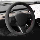 TESERY Alcantara Steering Wheel Cover for Model 3 / Y