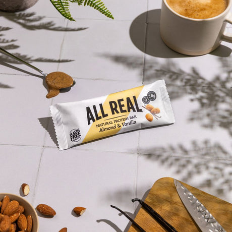 Barrita de proteína de almendra y vainilla 50 g x 12 barritas