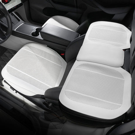 All-Wheather Nappa Leather Car Seat Covers for Tesla Model 3/Y/S/X