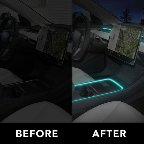Center Console Ambient Lighting LED Strip for Model 3/Y