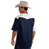 Camisa vaquera de manga corta Roper Americana - Para hombre