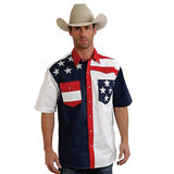 Camisa vaquera de manga corta Roper Americana - Para hombre