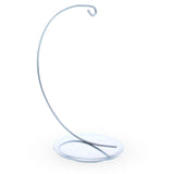 Solid Round Base Silver Metal Ornament Display Stand 7.8 Inches (Poland)