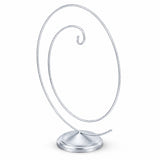 Art Deco Swirl Silver Metal Ornament Display Stand 10 Inches (Poland)