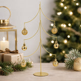 6-Arm Tiered Tree Gold Metal Ornament Display Stand 14 Inches (Poland)