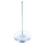 Upright Silver Metal Christmas Tree Topper Finial Stand Display Stand 7.2 Inches (Poland)