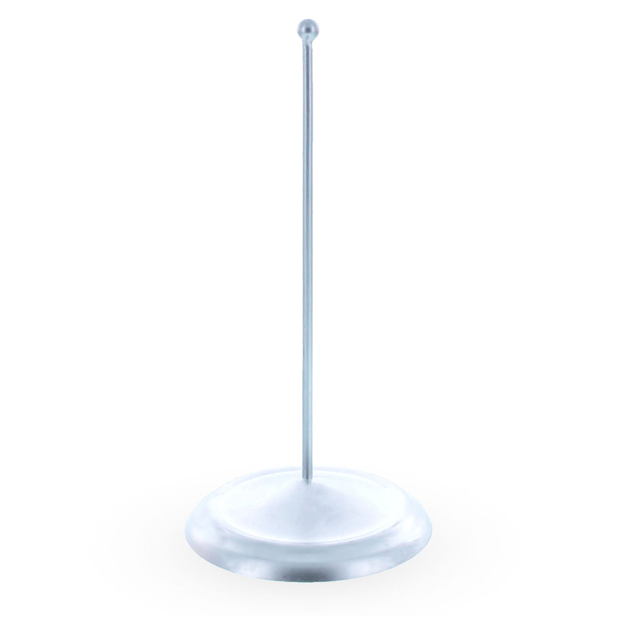Upright Silver Metal Christmas Tree Topper Finial Stand Display Stand 7.2 Inches (Poland)