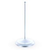 Upright Silver Metal Christmas Tree Topper Finial Stand Display Stand 7.2 Inches (Poland)