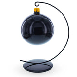 Solid Round Base Black Painted Metal Ornament Display Stand 7.8 Inches (Poland)