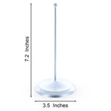 Upright Silver Metal Christmas Tree Topper Finial Stand Display Stand 7.2 Inches (Poland)