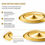 Crescent Moon Gold Metal Ornament Display Stand 8.8 Inches (Poland)