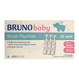 Bruno Baby Saline Solution for Nasal Care - Preservative-Free, 20 Single-Use Vials, Safe for Newborns