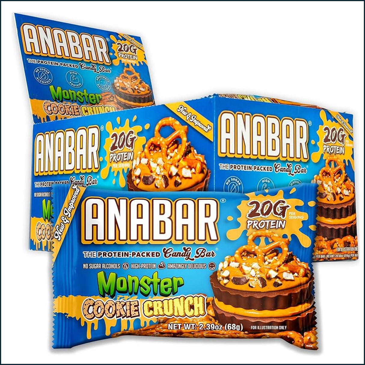 Anabar Monster Cookie Crunch - Caja de 12