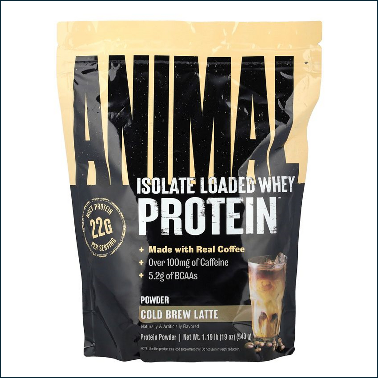 Proteína de suero Animal Isolate Loaded, 1.19 libras