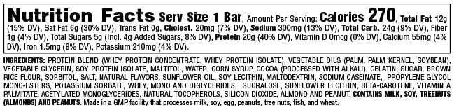 Barras de proteína Animal / Universal Nutrition Boss Bar, 12 barras