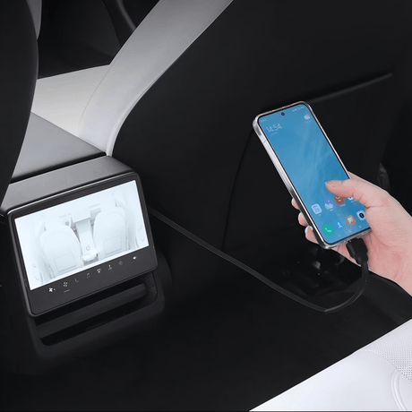 Armrest Box Hidden Expansion Dock for Model Y Juniper & Model 3 Highland