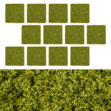12 paneles de pared de césped artificial de 20 x 20 pulgadas para jardín, patio o balcón