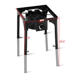 100000 BTU Portable Propane Outdoor Camp Stove with Adjustable Legs