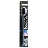 Rocs Black Edition Toothbrush Medium - Effective Plaque Removal | Premium