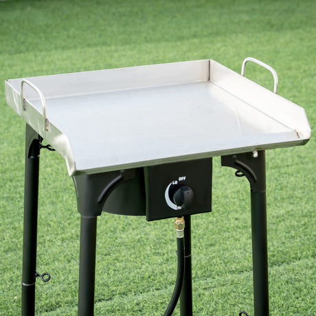 Estufa de camping portátil para exteriores de propano de 100000 BTU con patas ajustables