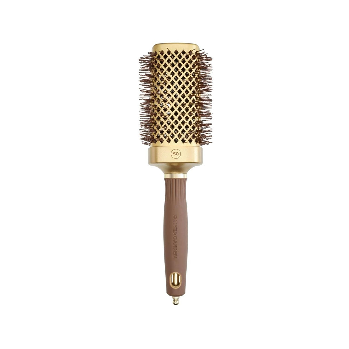 Olivia Garden Expert Blowout Straight Wavy Bristle Hair Brush - Professional Blowout Styling Tool for Efficient Hair Drying & Straightening