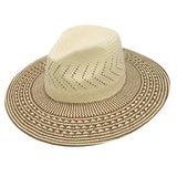 Peter Grimm Buenos Aires - Sombrero Fedora de Paja de Ala Ancha