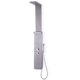 59” Stainless Steel Shower Panel with Massage Jets and Hand Shower